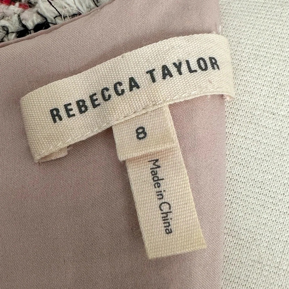 REBECCA TAYLOR Optic Tweed Dress Modern Classic Preppy Career Old Money, Size 8 - Picture 13 of 16